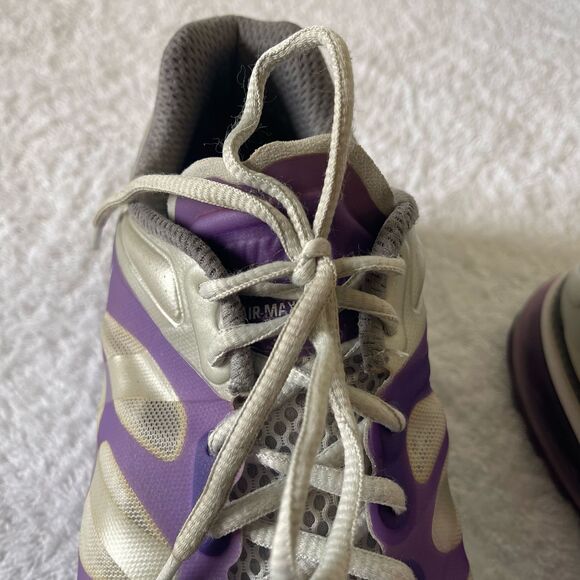 Nike Women's Air Max Running Sneakers Gray Purple Shoes Size 10 - Picture 6 of 11
